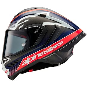 Capacete Alpinestars Supertech R10 Team Preto e Vermelho Fosco