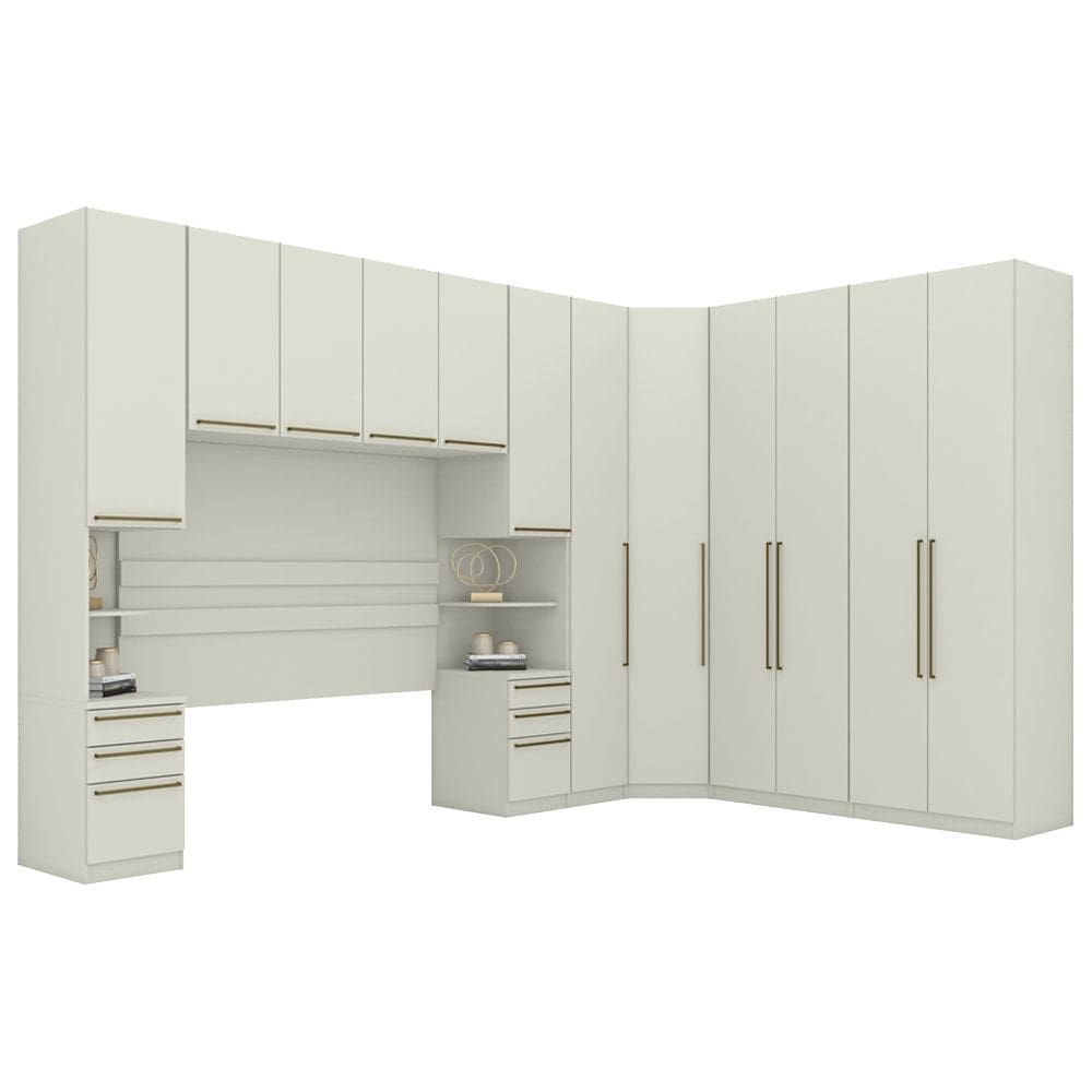 Quarto Casal Modulado Completo 7 Pecas Seletto Areia Henn
