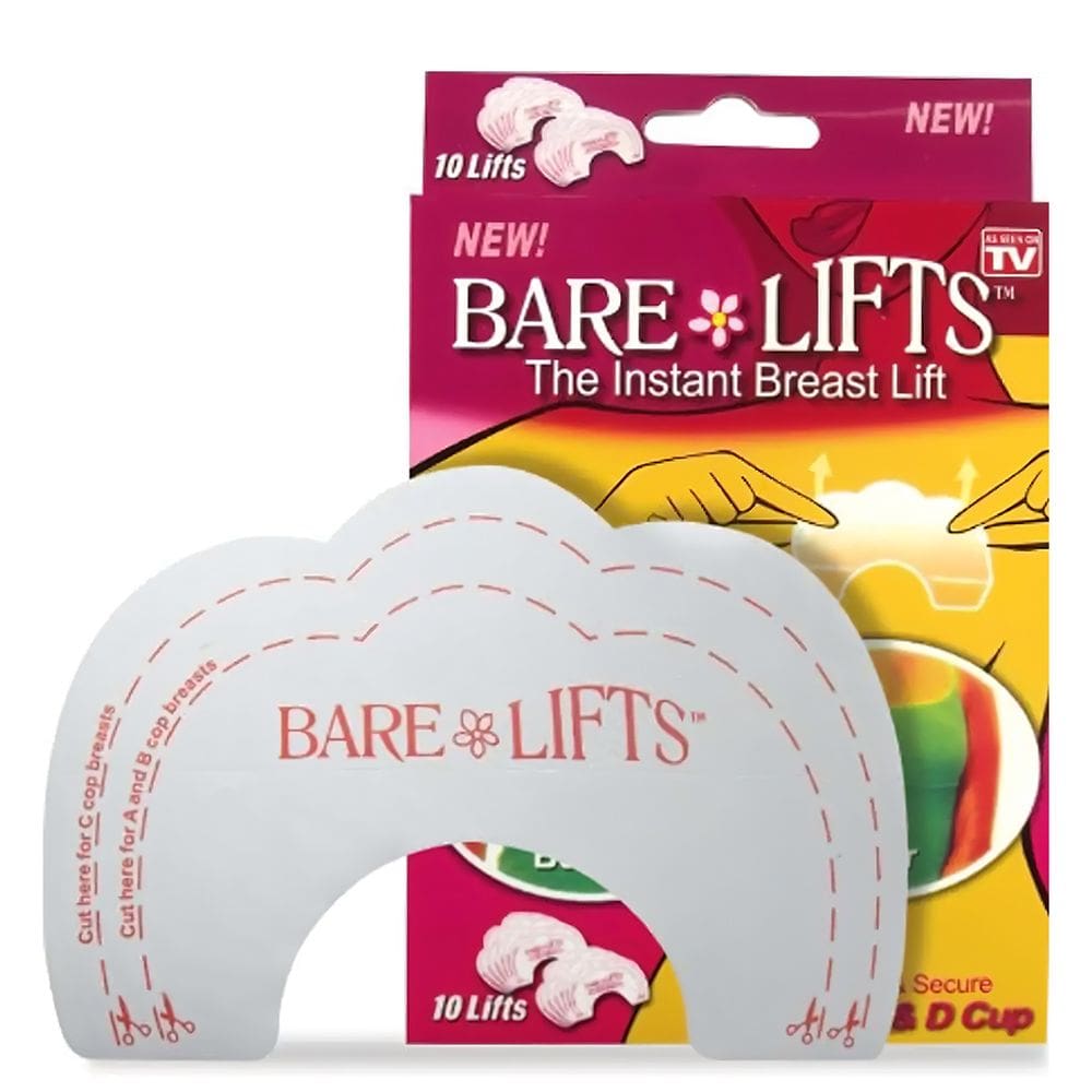 Fita Lifting para Seios Bare Lifts 10 Adesivos Invisíveis Ajustáveis para Decote e Vestido