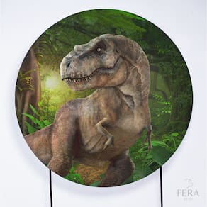 Painel Decorativo para Festa 1,80x1,80 metros Vesti Fácil com Elástico Jurassic Park - Fera Print