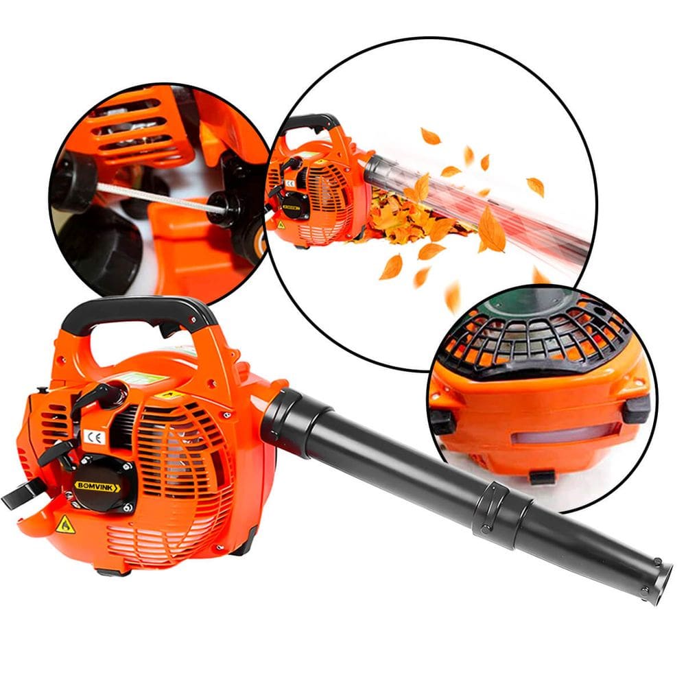 Soprador de Folhas a Gasolina 26CC | Motor 2 Tempos | Até 300 km/h | Limpeza Rápida e Potente | Ideal para Quintais, Jardins, Calçadas e Terrenos