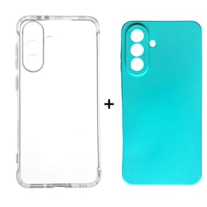 Kit Capa Case Colorida + Capinha Transparente Samsung A56