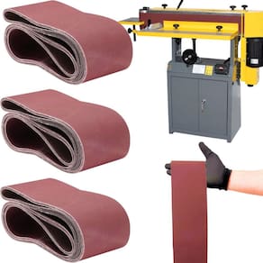 3 X Lixas Cinta Banda 7200X115Mm Costado Tecido Óxido