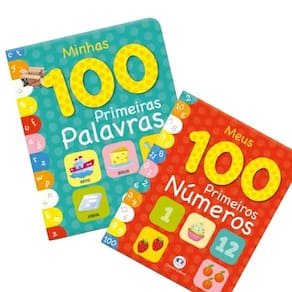 Kit Livro Almofadado Meus 100 Primeiros Números 100 Palavras