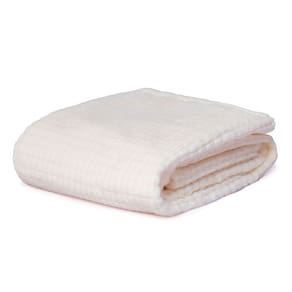 Cobertor Infantil Aveludado Manta Soft Flannel Off White