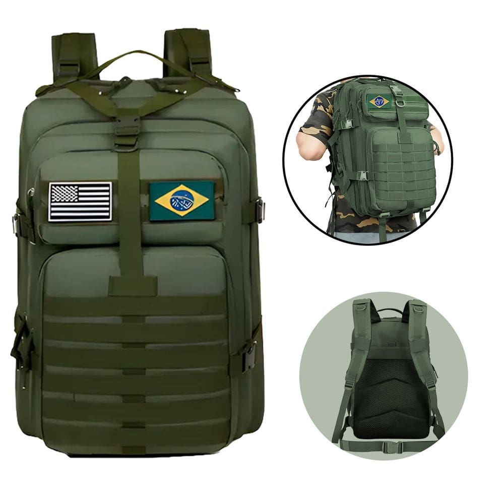 Mochila de Alta Capacidade 50L | Impermeável e Resistente | Vários Compartimentos | Ideal para Viagens, Trilhas, Atividades Externas e Urbanas