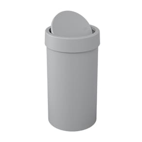 Lixeira Basculante 9 Litros Redonda Banheiro Cozinha Cinza - 10946 Coza