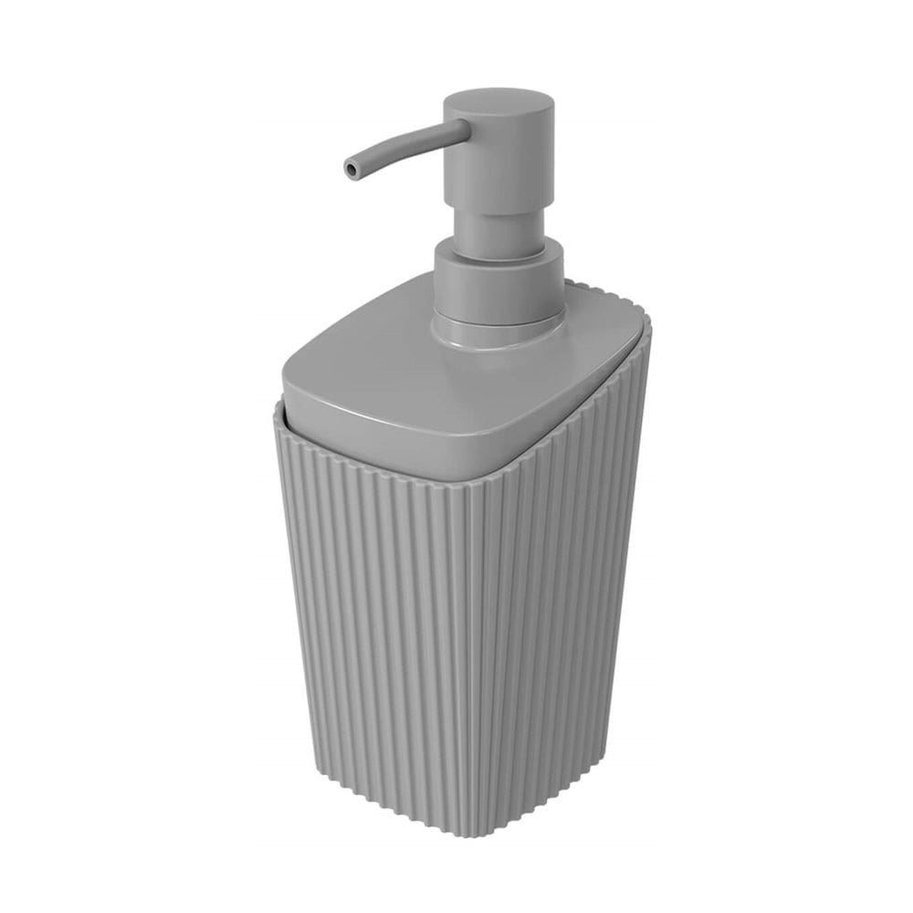 Dispenser Porta Sabonete Líquido 350ml Banheiro New Square Cinza - 10451 Coza