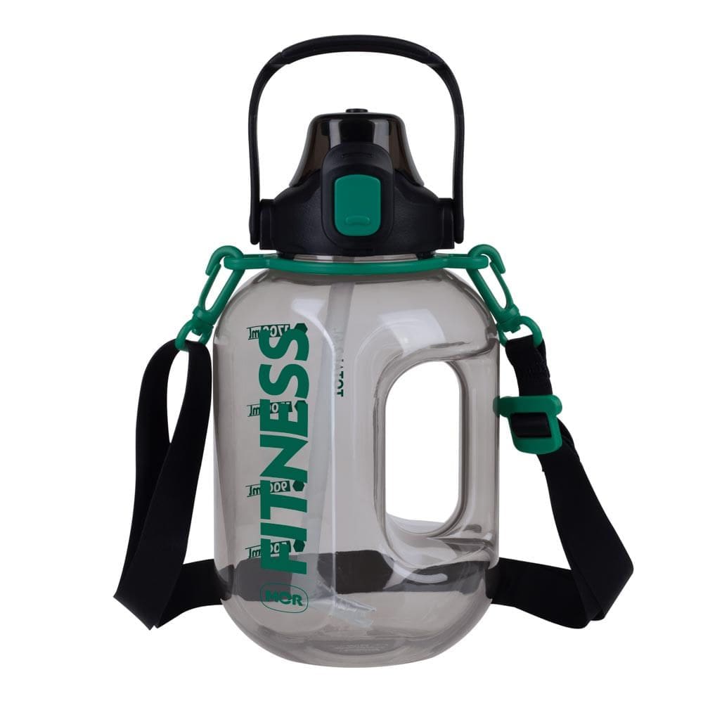 Garrafa Fitness Alça Preta 2,4l