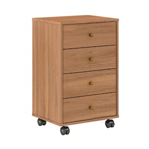 Mesa de Cabeceira Presence 4 Gavetas Amêndoa