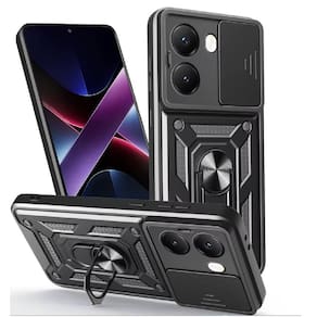 Capa Capinha Armadura C/ Proteção da Camera Suporte Anel 360 P/ Pooco X7 PRO