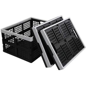 Cesto Dobrável Multiuso 35L 35kg Portátil para Compras