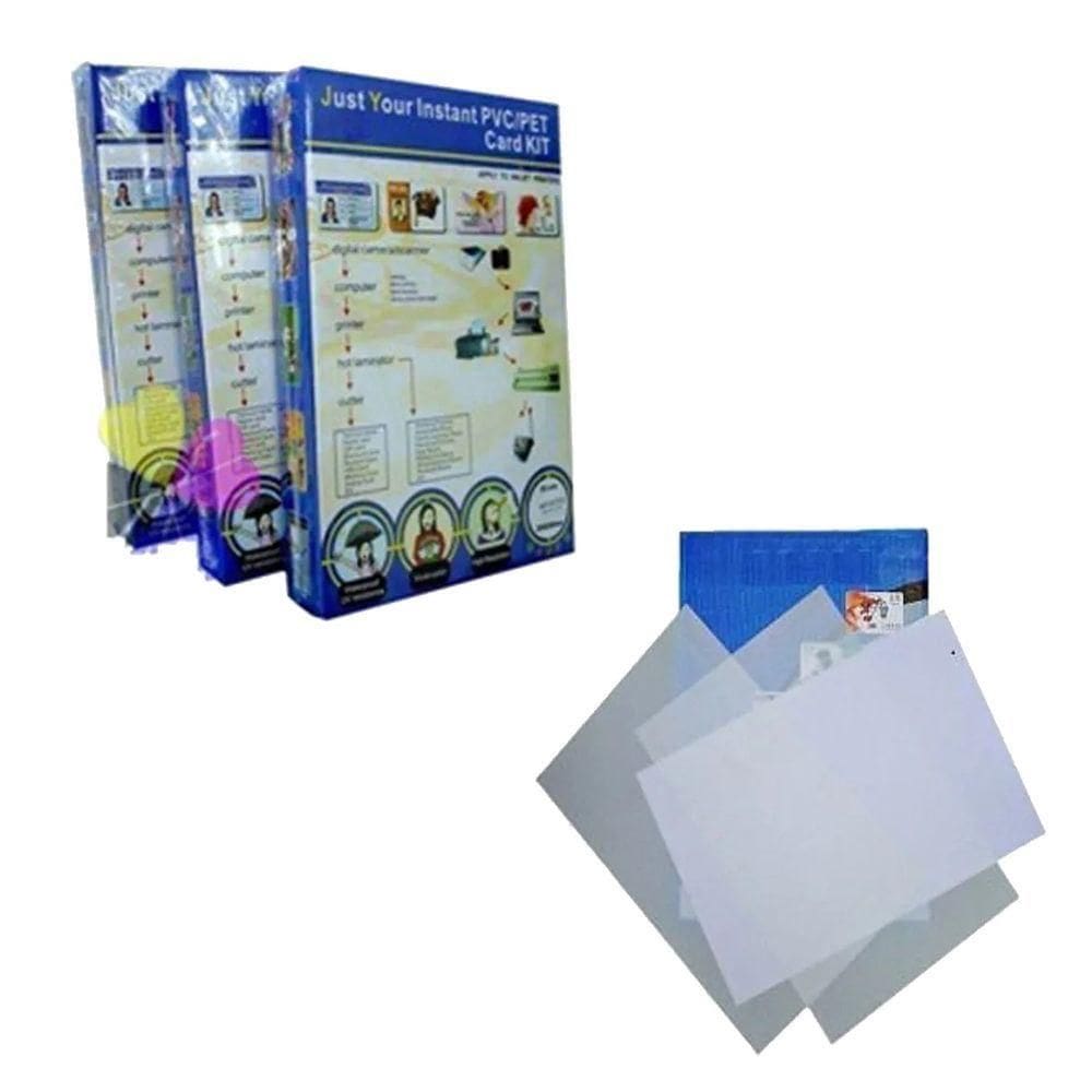 Jogo De 50 Pvc E 100 Folhas Imprimível A3 Jato De Tinta
