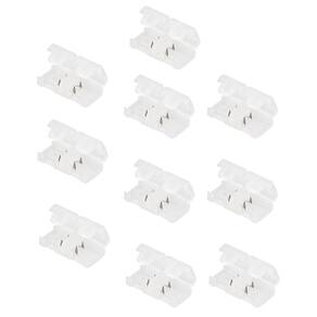 Conector Emenda Fita de LED Kit 10 unidades Decoraçao Casa Loja Iluminaçao Residencial Comercial Ambiente Interno Externo