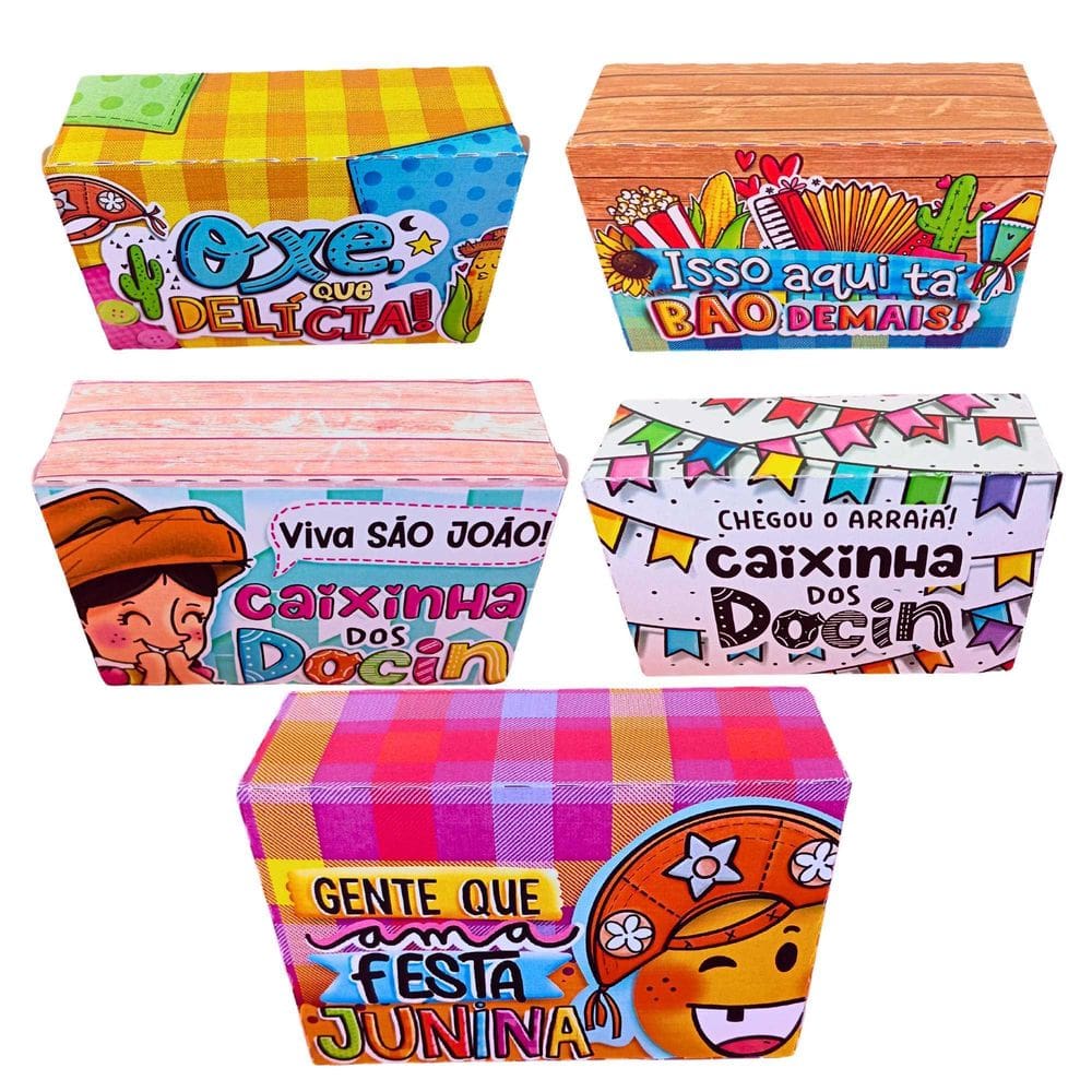 50 Caixinhas Para Docinhos Lembrancinhas Festa Junina