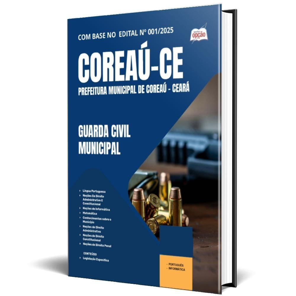 Apostila Prefeitura Coreaú Ce 2025 - Guarda Civil Municipal