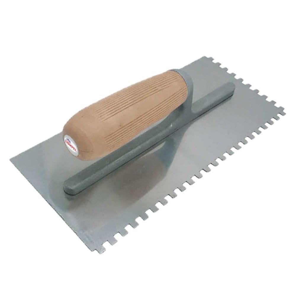 Desempenadeira De Aço Dentada 27 X 12 Cm - Compel