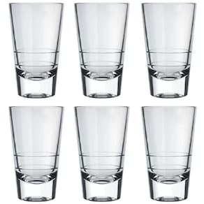 Kit 6 Copos de Doses 100ml Caninhas Nadir Copinhos Shot Pinga de Vidro Cachaças Aperitivos