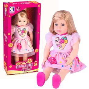 Boneca Amazing Girls Com Vestido De Sorvete 2827 Cotiplás