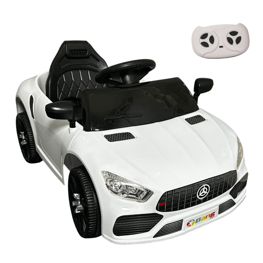 Carro Elétrico Bang Toys Striker X9 Branco com Controle Remoto