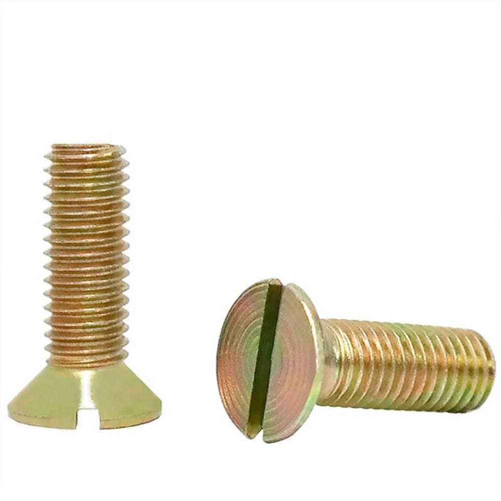 Parafuso Rosca Máq. Chave Fenda M6 x 16 MA  Bicromatizado