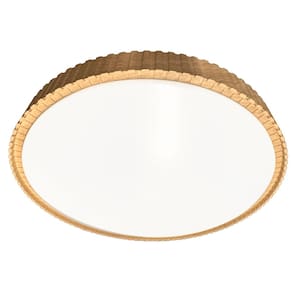 Plafon de Acrílico Madeira Tabicado 50cm Led 40W 3 em 1 Bivolt LA1054 Delis
