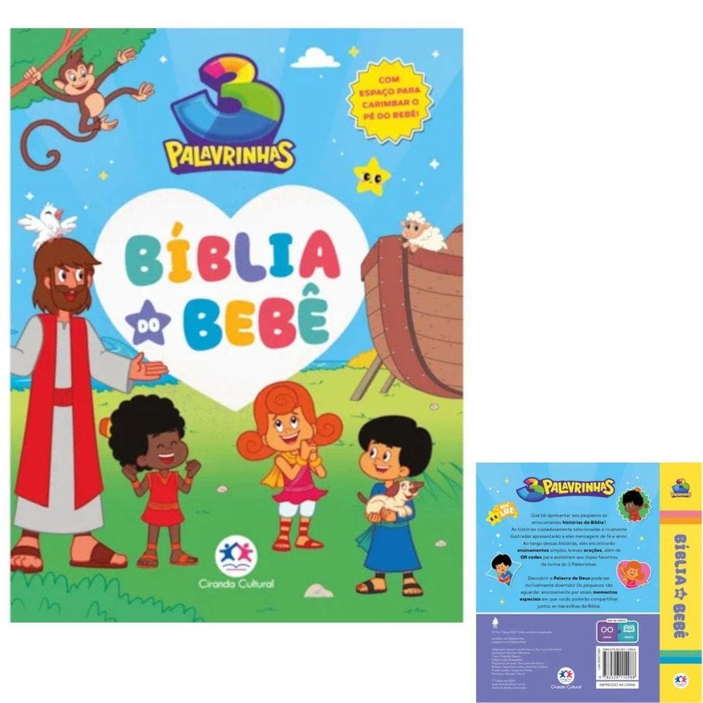 3 Palavrinhas - Biblia Do Bebê - Ciranda Cultural