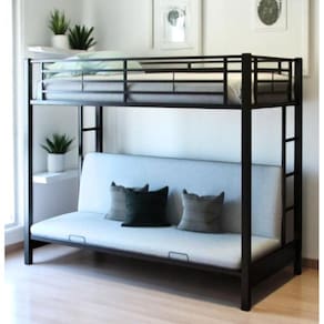 Beliche + Sofá Cama Aço Estilo Industrial Mobbili Be-01