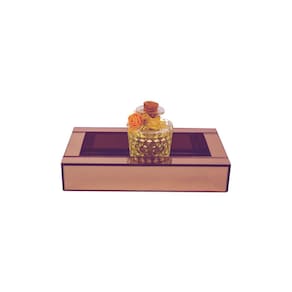 Bandeja Espelhada Bronze 25x15x04cm - Elegância
