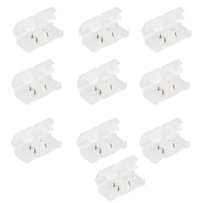 Conector Emenda Fita LED Kit 10 unidades Iluminaçao Decoraçao Casa Loja Ambiente Interno Externo