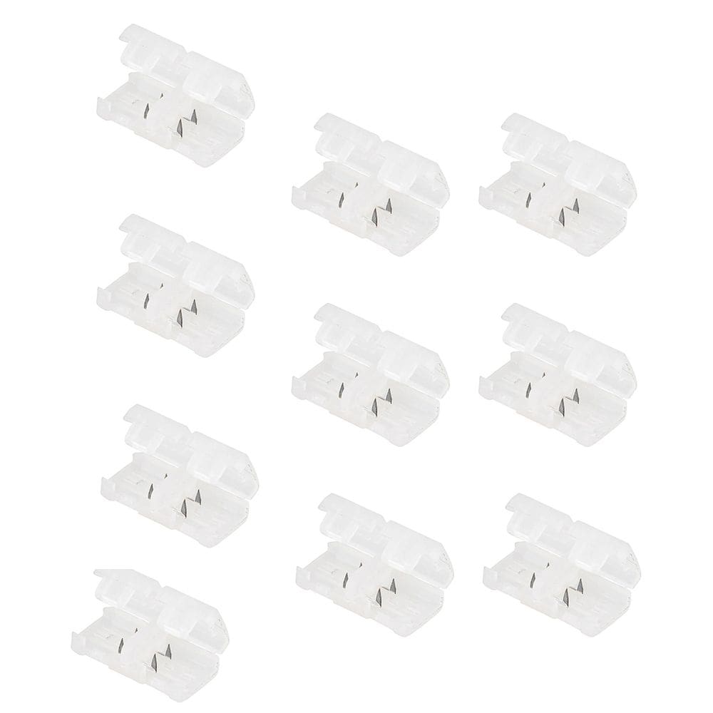 Conector Emenda para Fita de LED Kit 10 unidades Ambiente Interno Externo Decoraçao Casa Loja Residencial Empresarial Iluminaçao