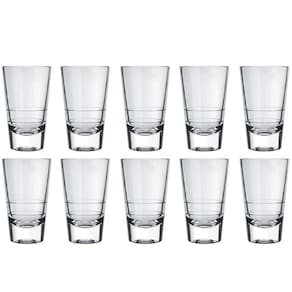 Kit 10 Copos Doses Vidro 100ml Caninha Nadir Copinhos Shot Pingas Cachaças Aperitivos