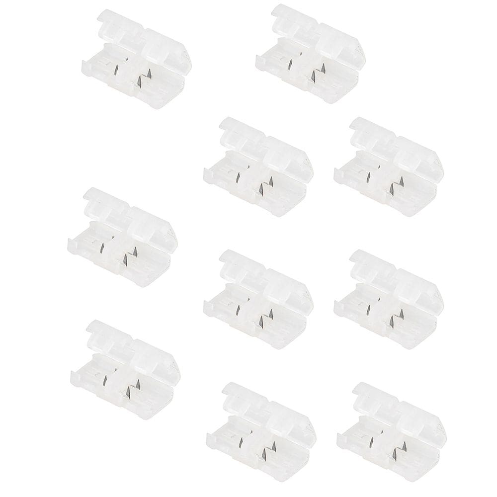Conector Emenda para Fita de LED Kit 10 unidades Ambiente Interno Externo Decoraçao Residencial Empresarial Iluminaçao