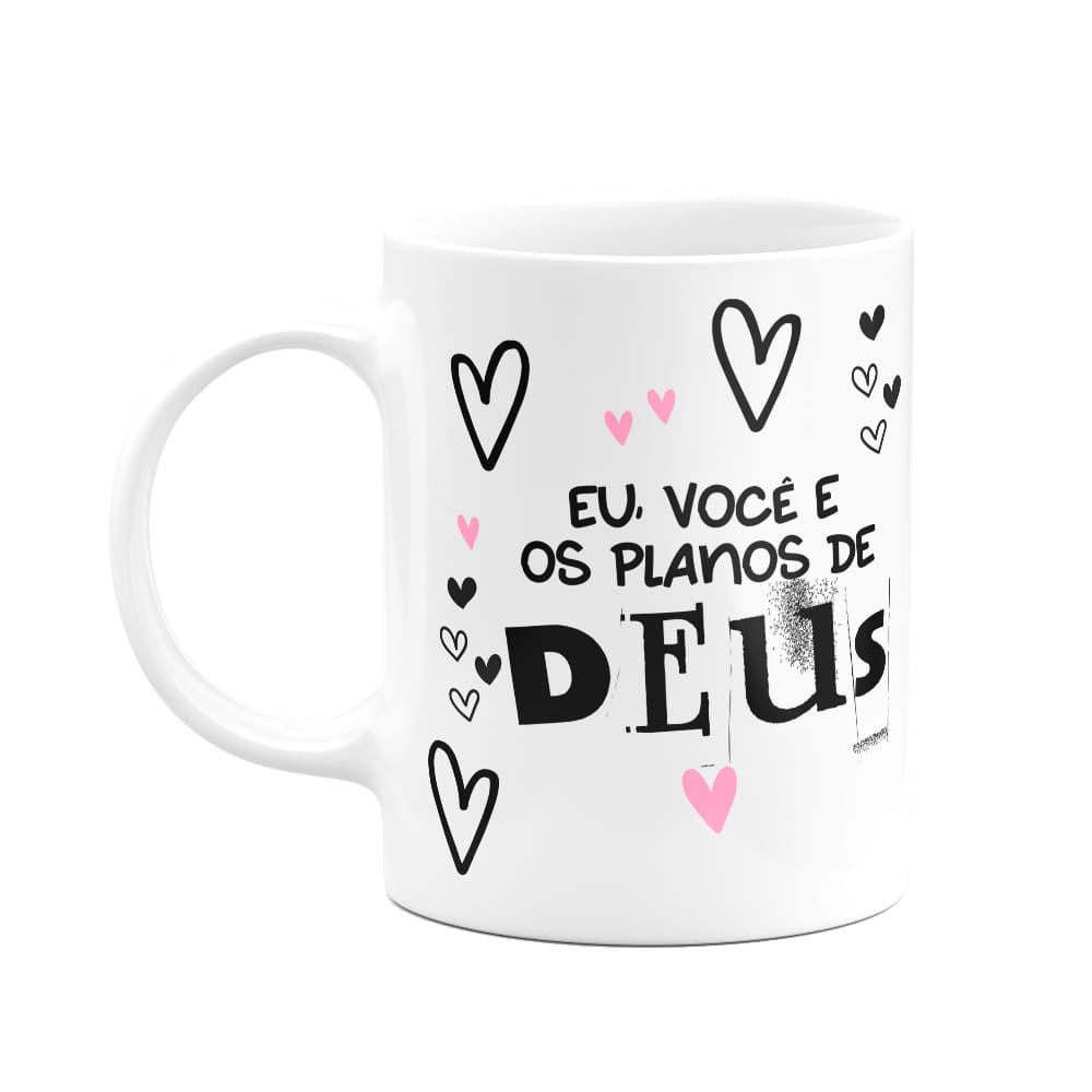 Caneca Namorados - Eu, você e os planos de Deus - Noivos