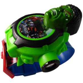 Relógio Infantil Com Projetor De Imagem Os Vingadores Hulk