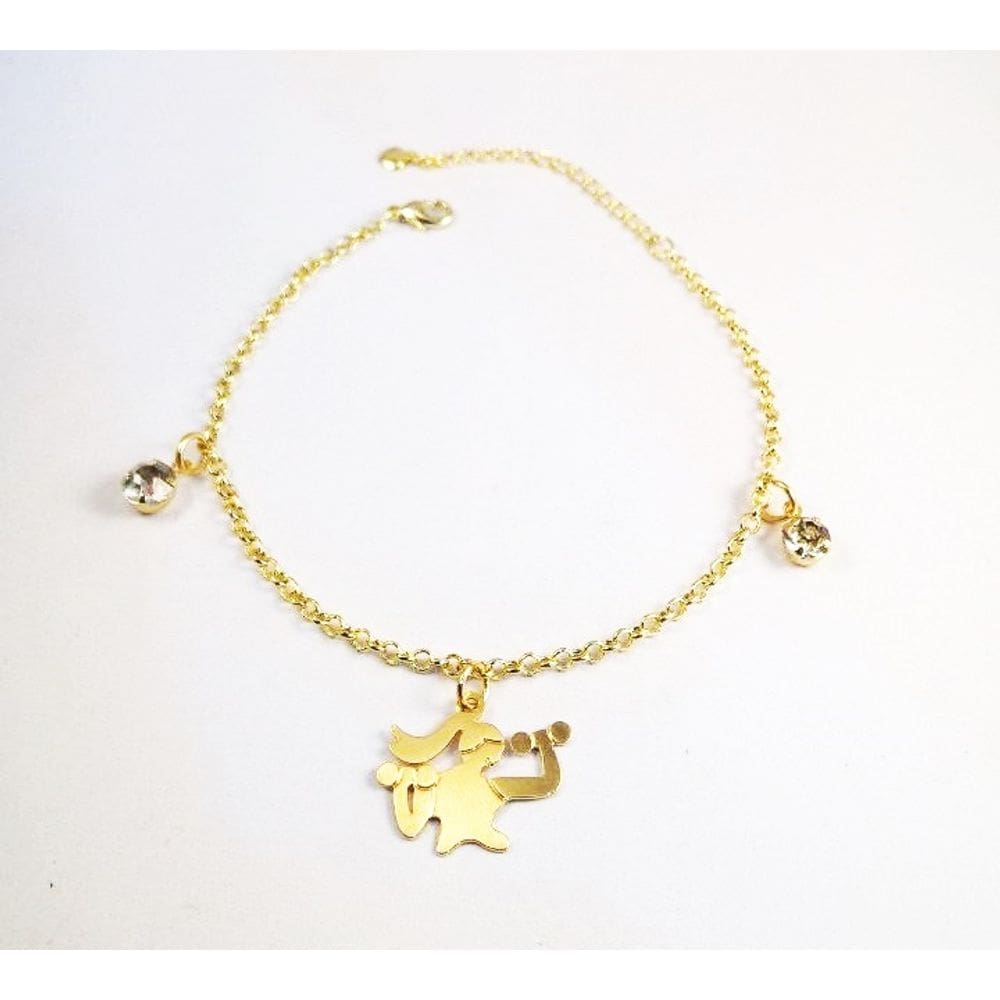 Pulseira Fitness Malhação Academia Folheado 18k
