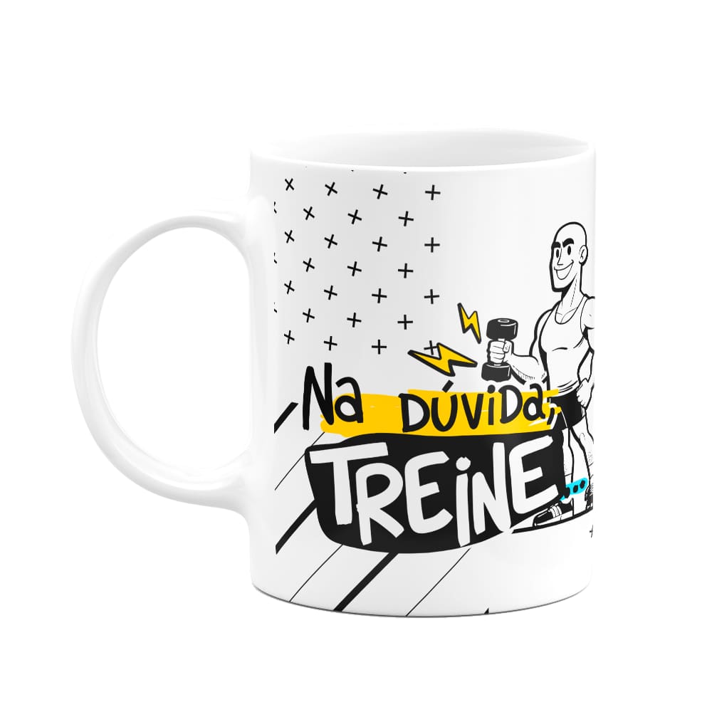 Caneca Namorados - Na dúvida treine - Casal Fitness