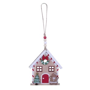 Enfeite Casa Madeira 29cm Cazza