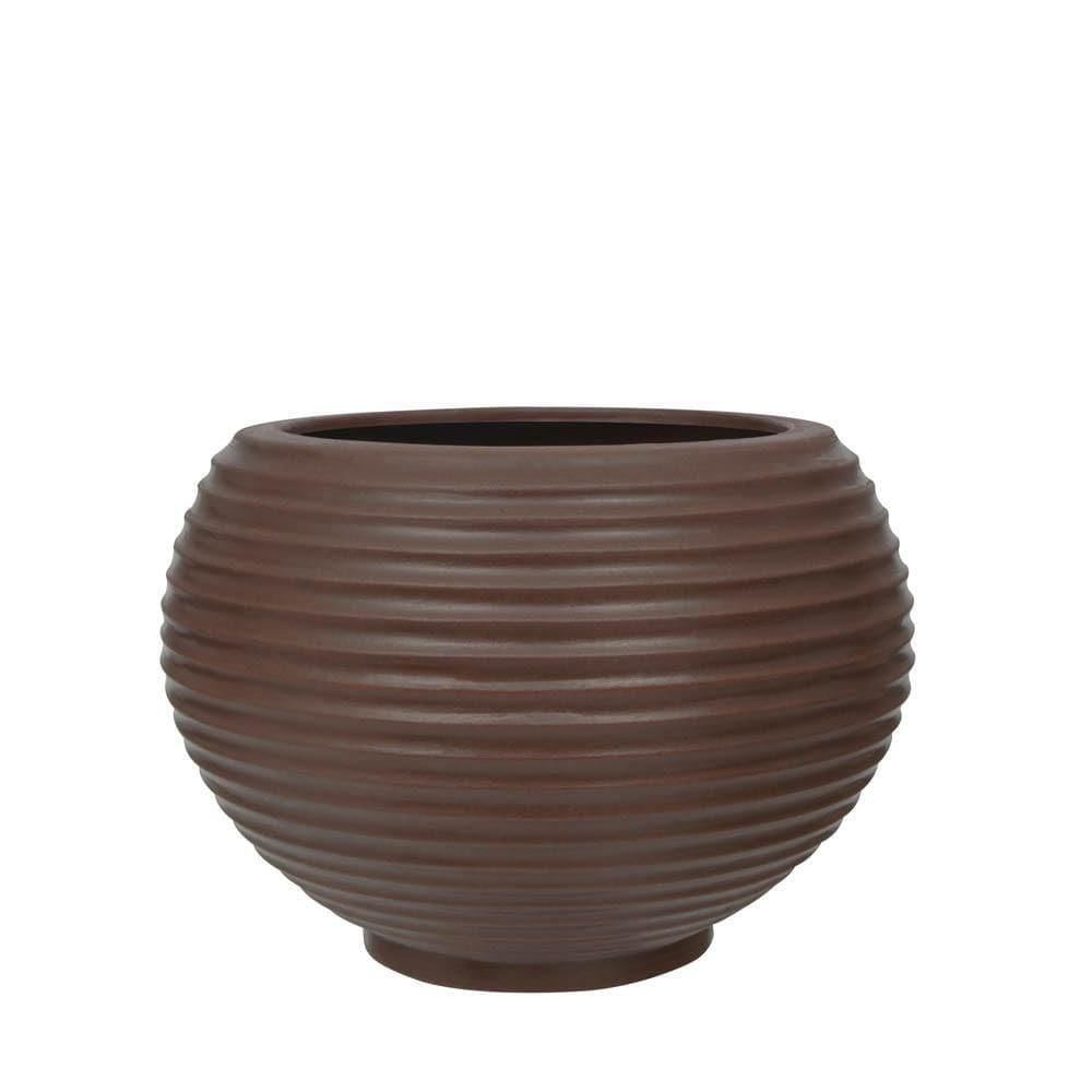 Vaso Bromélia Fosco 32x32cm Caixa Master Com 5 Unidades Antique Rusty