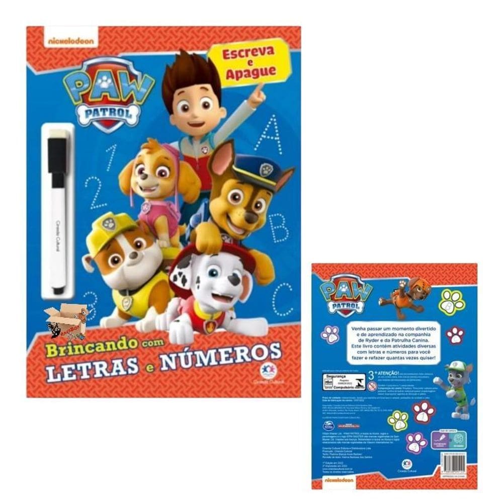 Livro Infantil Educativo Escreva E Apague Com Caneta