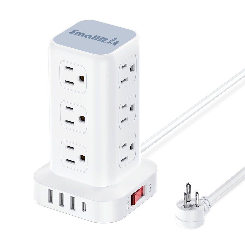 Protetor contra sobretensão Power Strip Tower 12 tomadas 4 USB (1 USB C)
