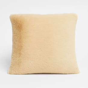 Almofada Decorativa Roma Bege Felpudo Com Enchimento 42x42cm - Jolitex