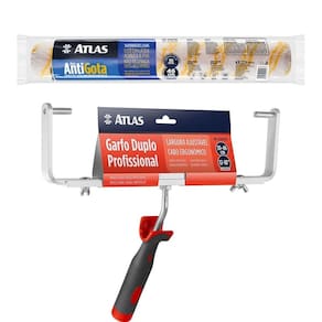 Rolo De Pintura 46Cm Com Garfo Duplo Atlas Profissional
