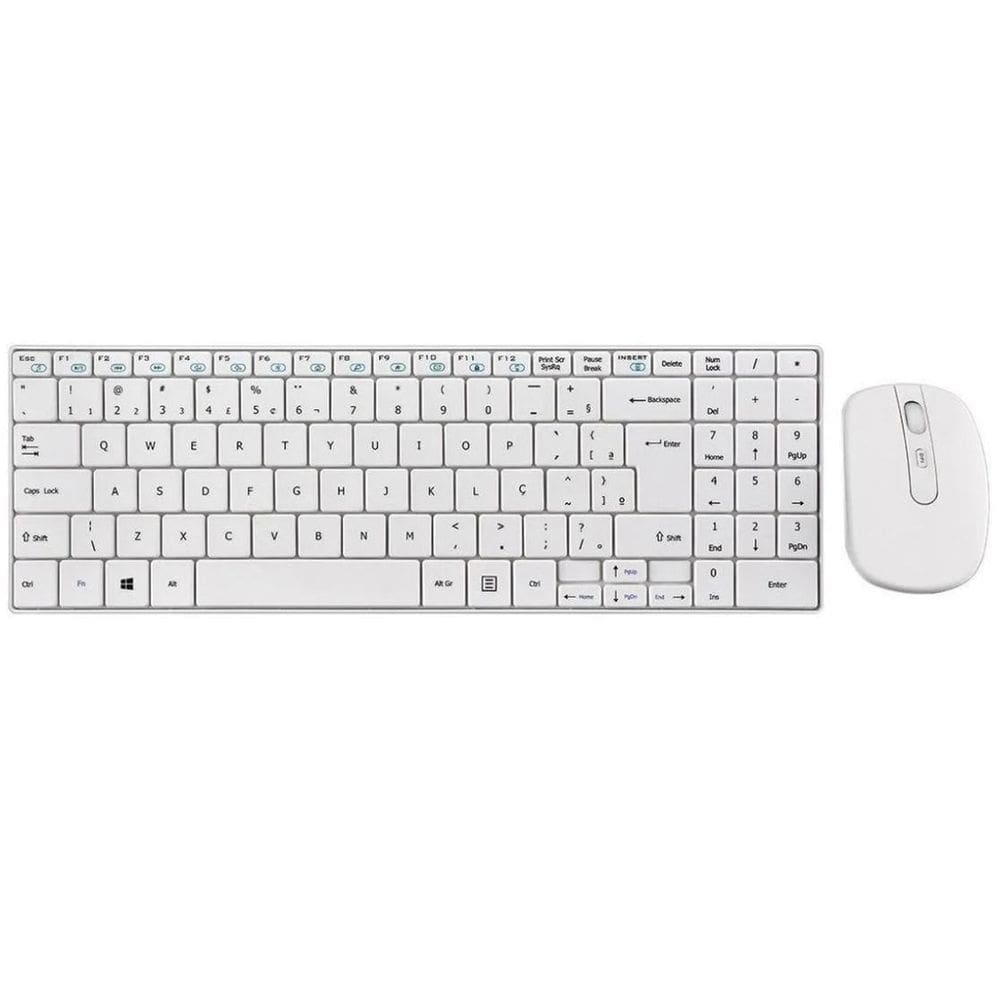 Kit De Teclado E Mouse Sem Fio Multilaser Tc203 Português Homologação: 149822010251