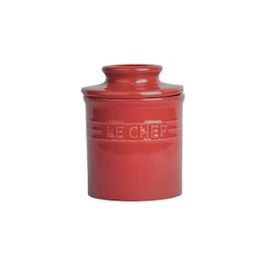 Manteigueira Francesa Em Cerâmica Le Chef 95g Haüskraft Vermelho