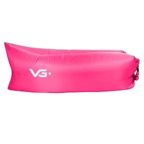 Sofá De Ar Hug Bag Inflável Camping Vg+ Rosa