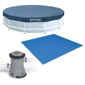 Kit Filtro 1.250 Litros-hora 110v + Capa 305 Estrutural + Forro Intex