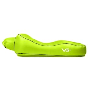 Sofá De Ar Hug Bag Inflável Camping Relaxante Verde Vg+
