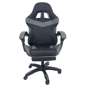 Cadeira Gamer Stillus Ergonômica Com Apoio Para Os Pés Cinza