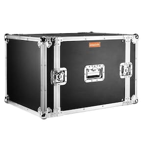 Case Rack Potência 10U Profissional Com 2 Trilhos Roscados